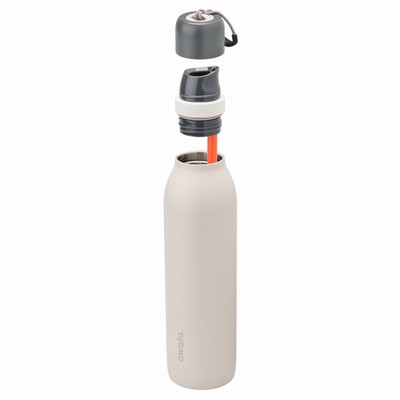 Owala 24oz FreeSip® Twist Water Bottles White | 8906-UPRHF